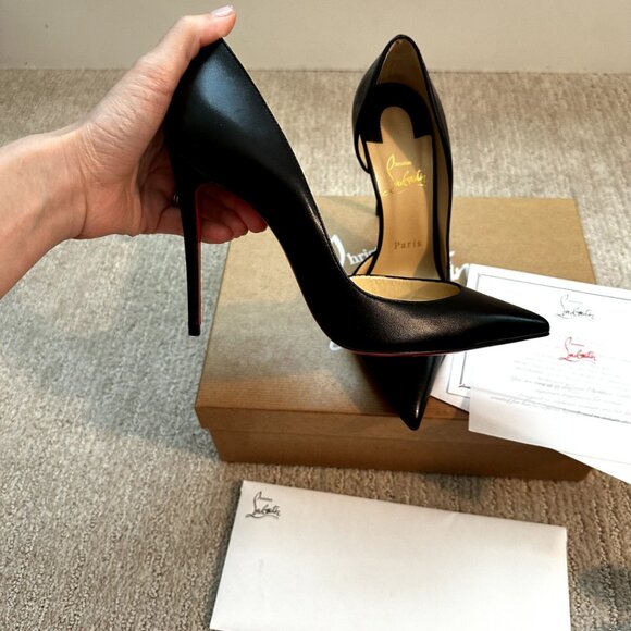 Christian Louboutin Iriza Black Heel Pumps - Picture 6 of 14